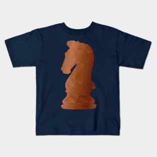 Chess Knight Low Poly Kids T-Shirt